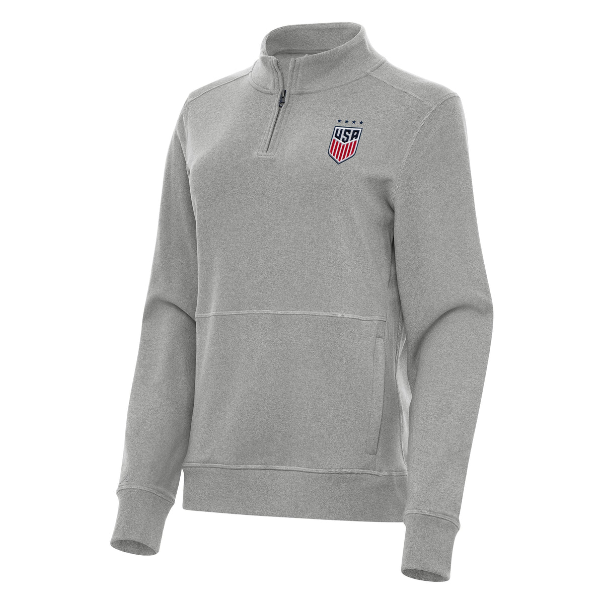 US Womens Soccer Crush Womens Quarter Zip Fleece – Antigua Apparel