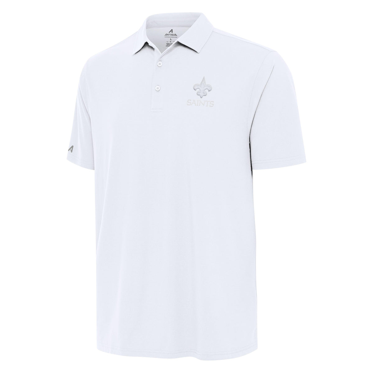 New Orleans Saints Era White Logo Polo Antigua Apparel