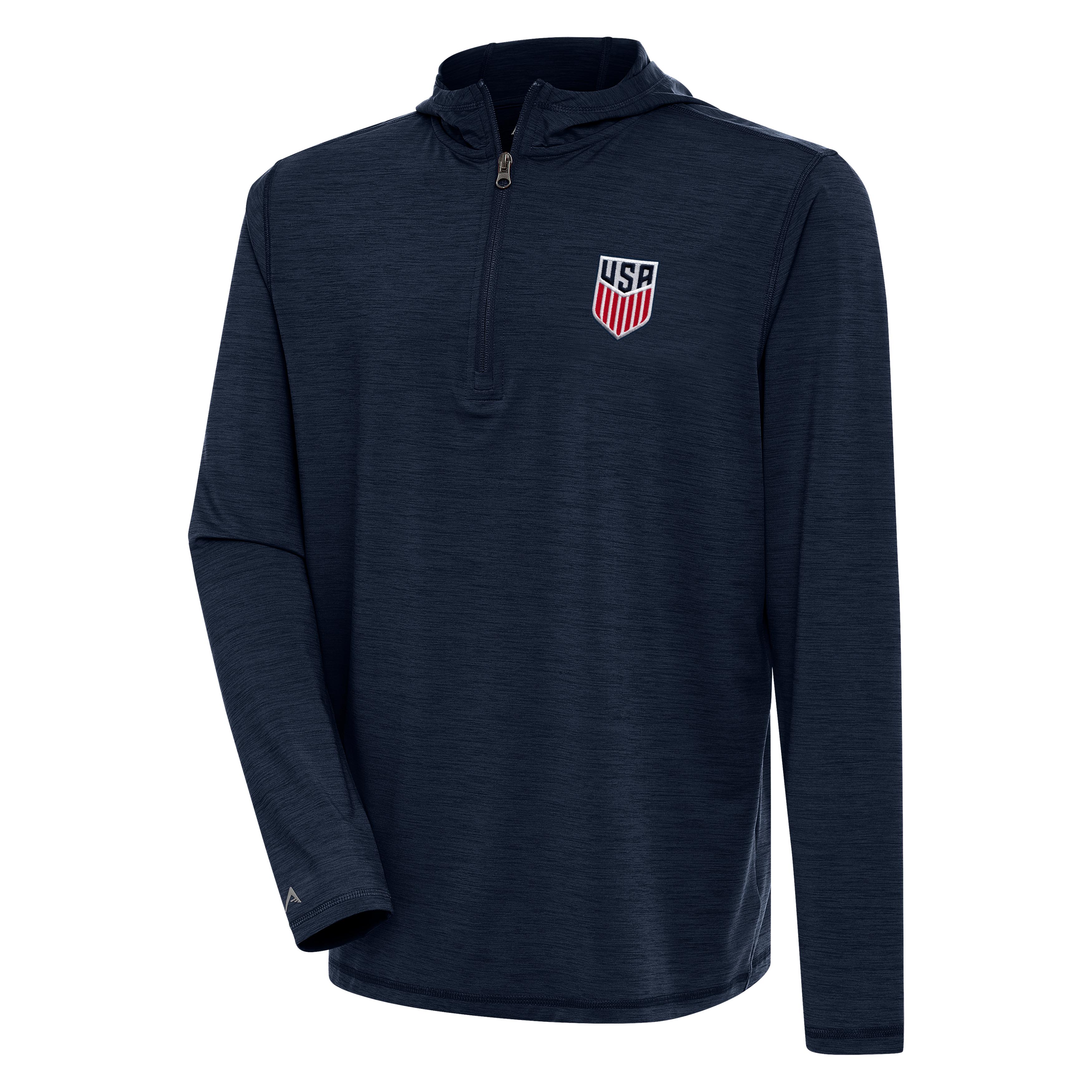US Mens Soccer Tidy Hooded Quarter Zip Pullover