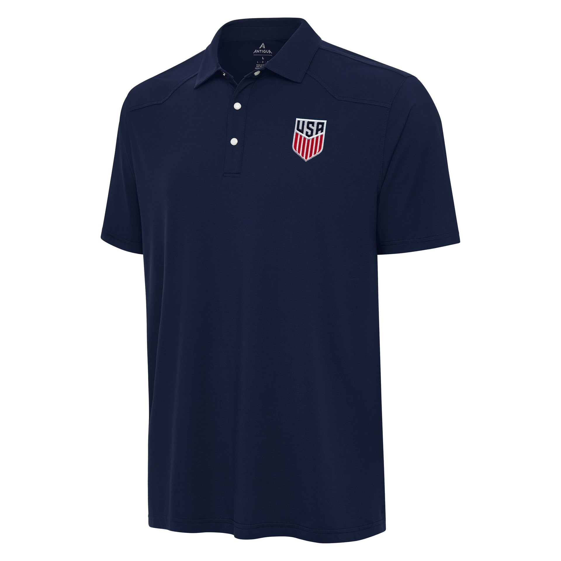 Antigua Men s Soccer National Teams USMNT Western Polo, Red, Large