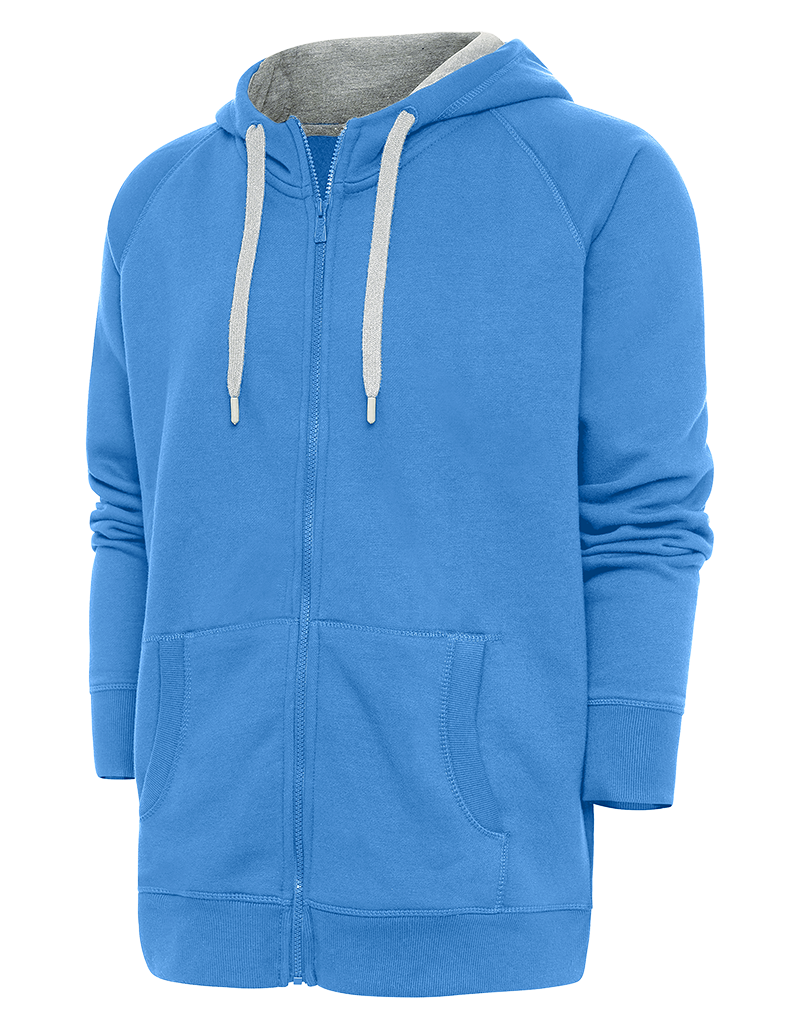 Blue full 2025 zip hoodie