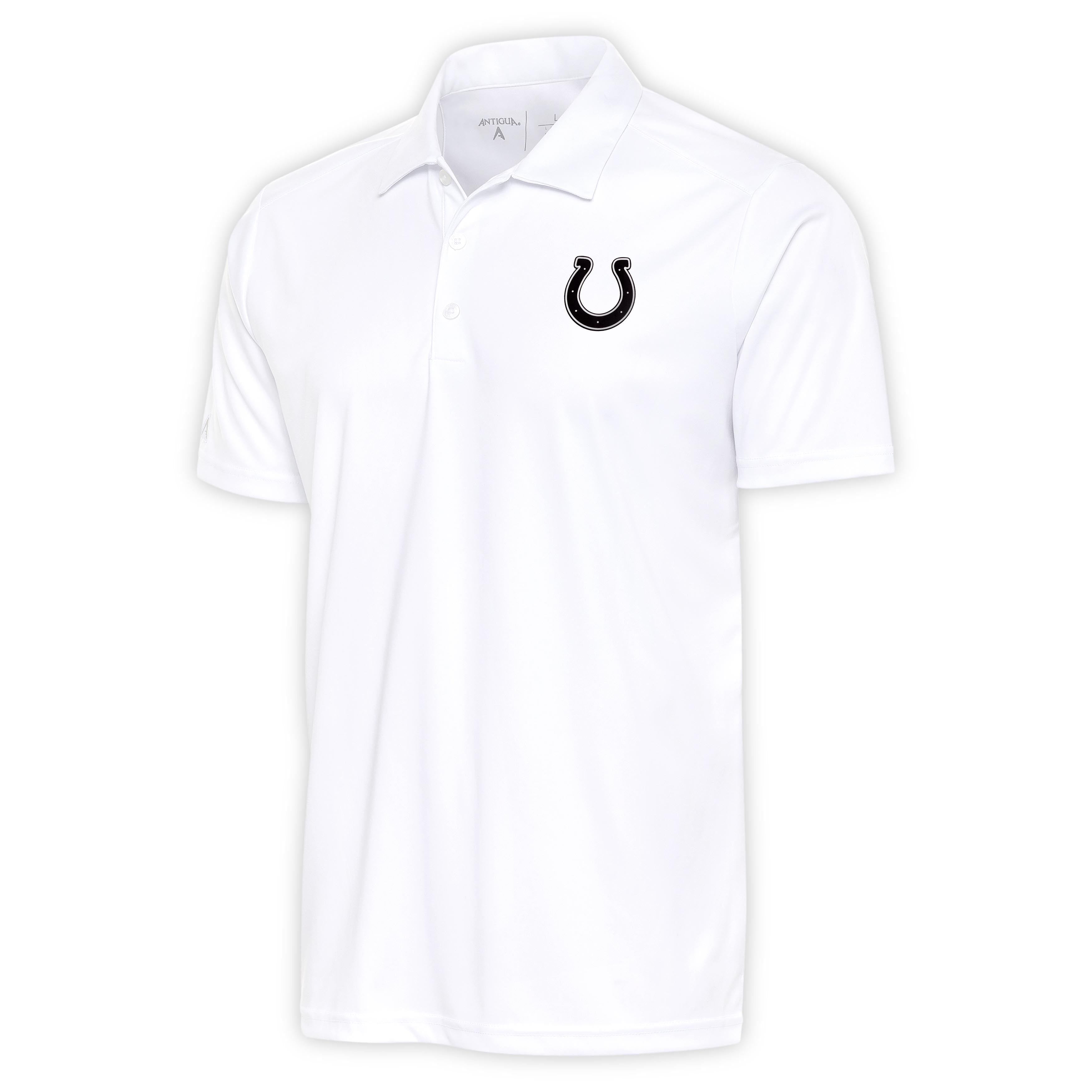 Women's Antigua Black/White Indianapolis Colts Play Long Sleeve T-Shirt Size: Medium