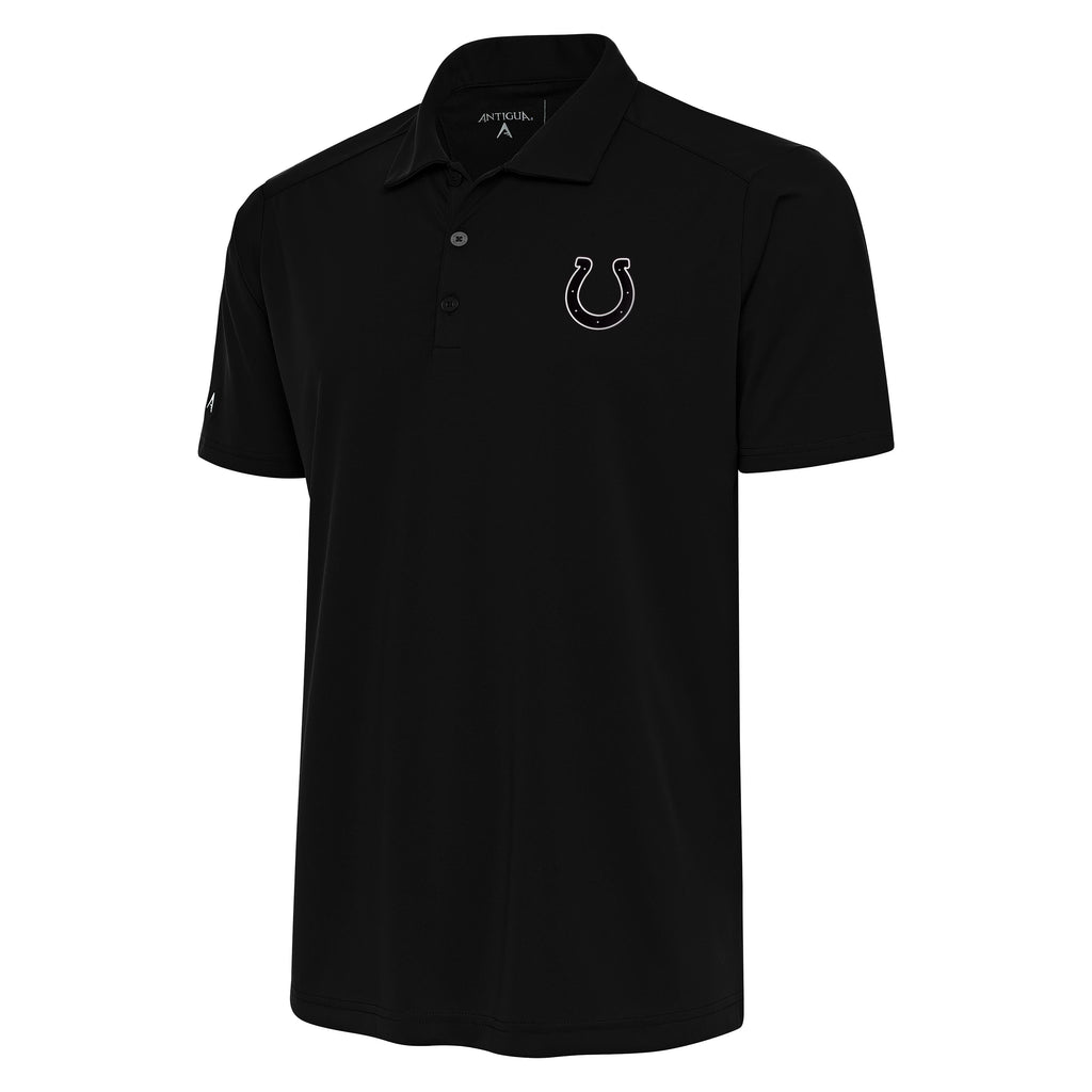 Men's Antigua White Baltimore Ravens Metallic Logo Affluent Polo