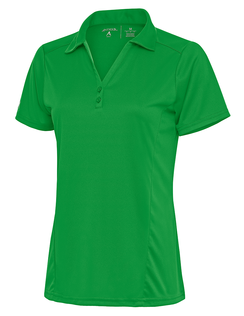 Green polo top shirt womens