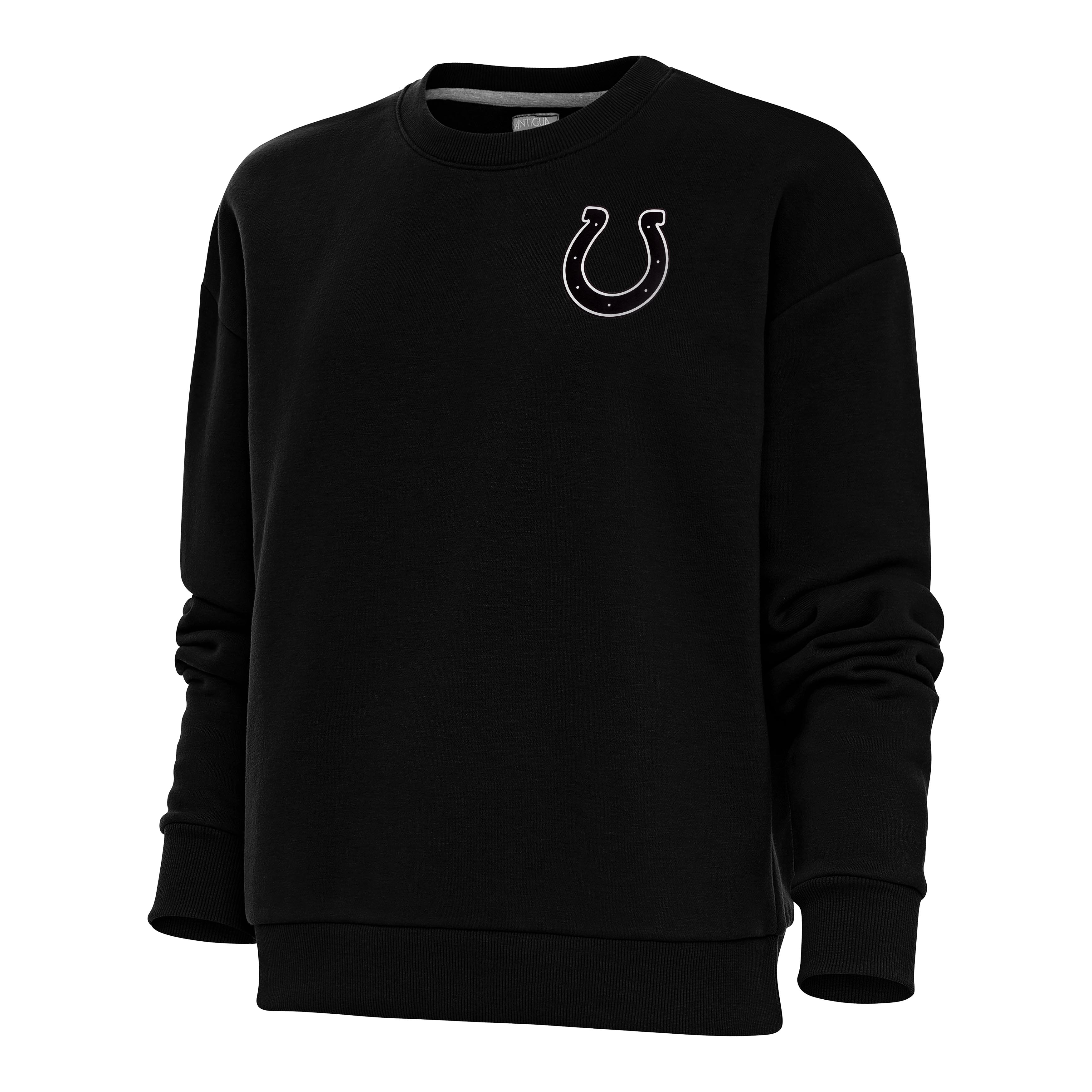 Women's Antigua Black/White Indianapolis Colts Play Long Sleeve T-Shirt